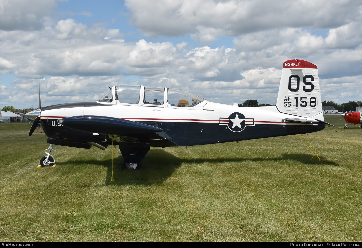 Aircraft Photo of N34KJ / 55-158 | Beech T-34A Mentor | USA - Air Force | AirHistory.net #483778