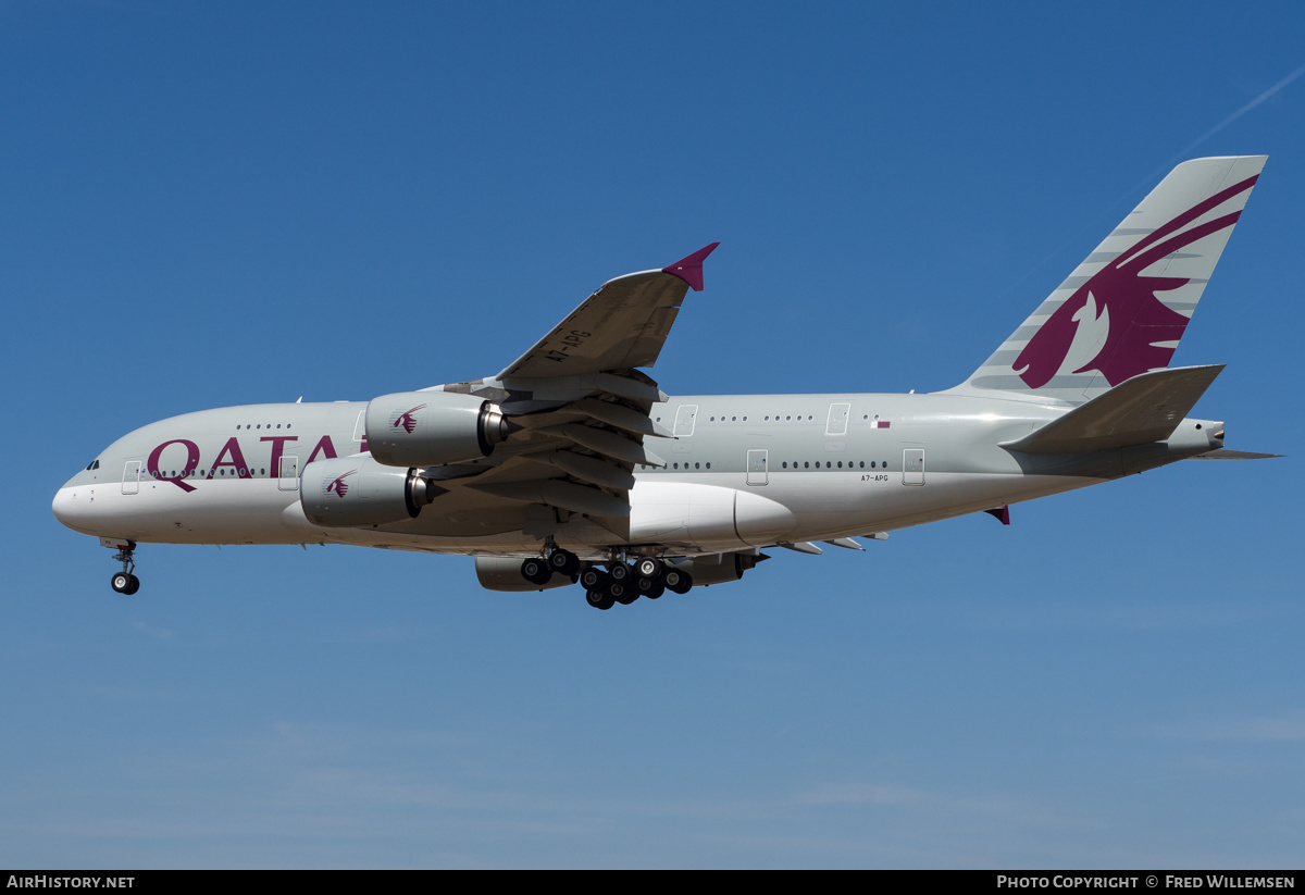 Aircraft Photo of A7-APG | Airbus A380-861 | Qatar Airways | AirHistory.net #483786