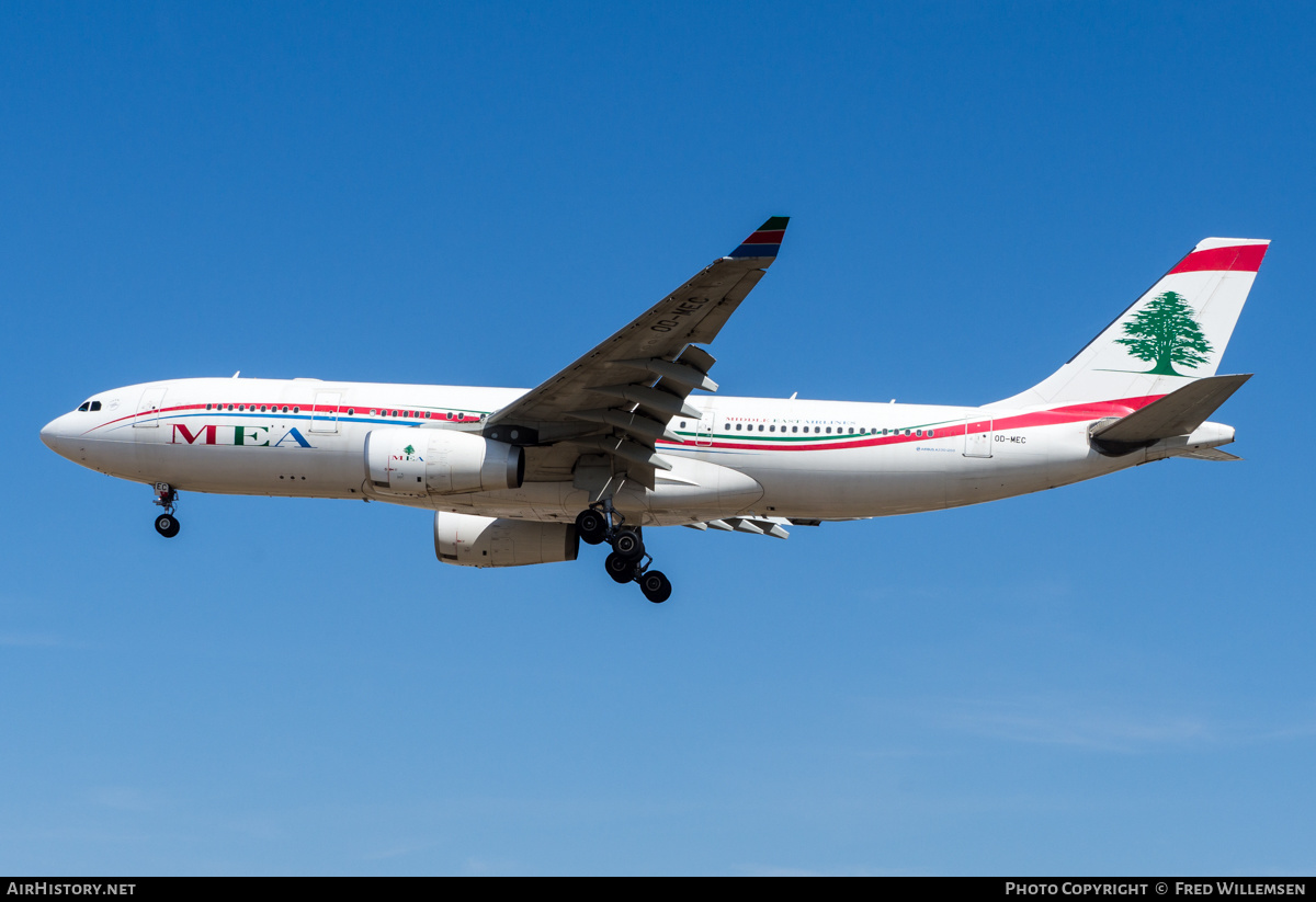 Aircraft Photo of OD-MEC | Airbus A330-243 | MEA - Middle East Airlines | AirHistory.net #483814