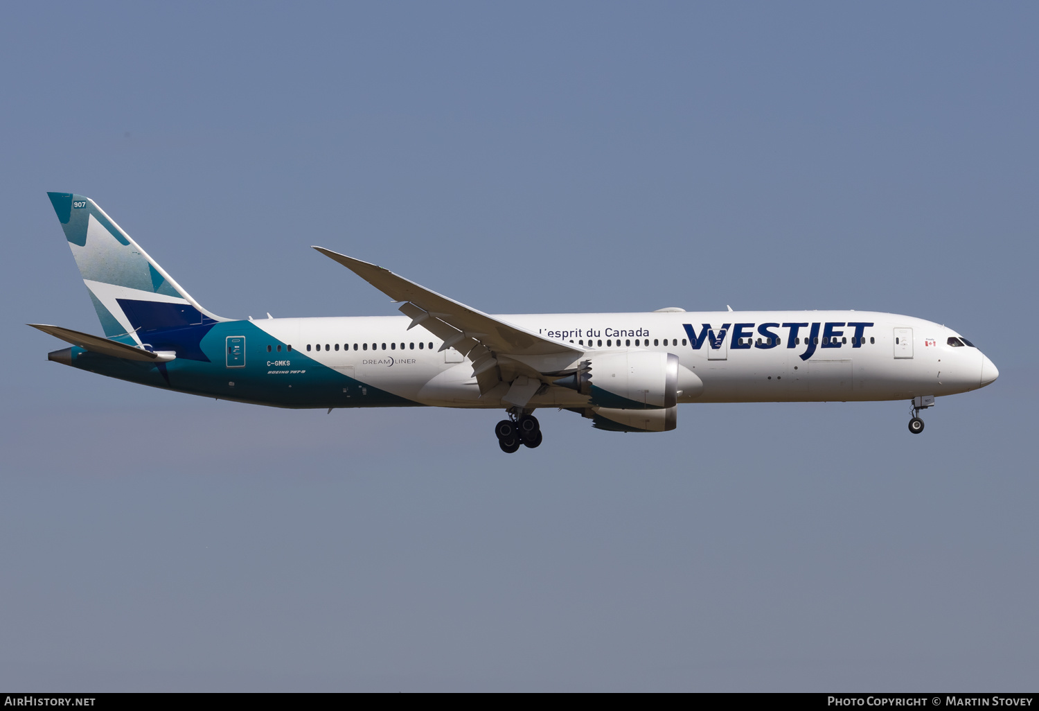 Aircraft Photo of C-GMKS | Boeing 787-9 Dreamliner | WestJet | AirHistory.net #483912