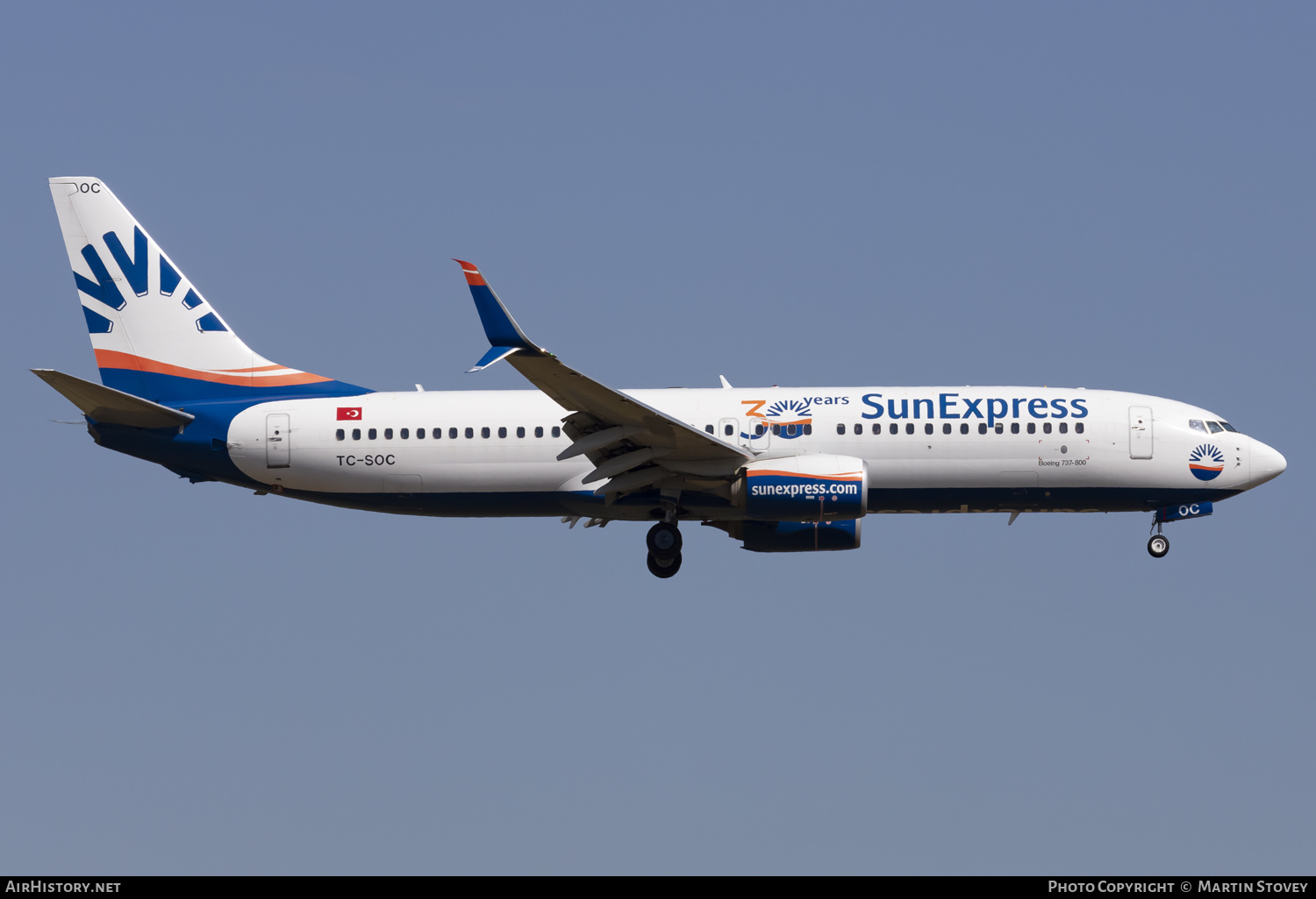 Aircraft Photo of TC-SOC | Boeing 737-800 | SunExpress | AirHistory.net #483933