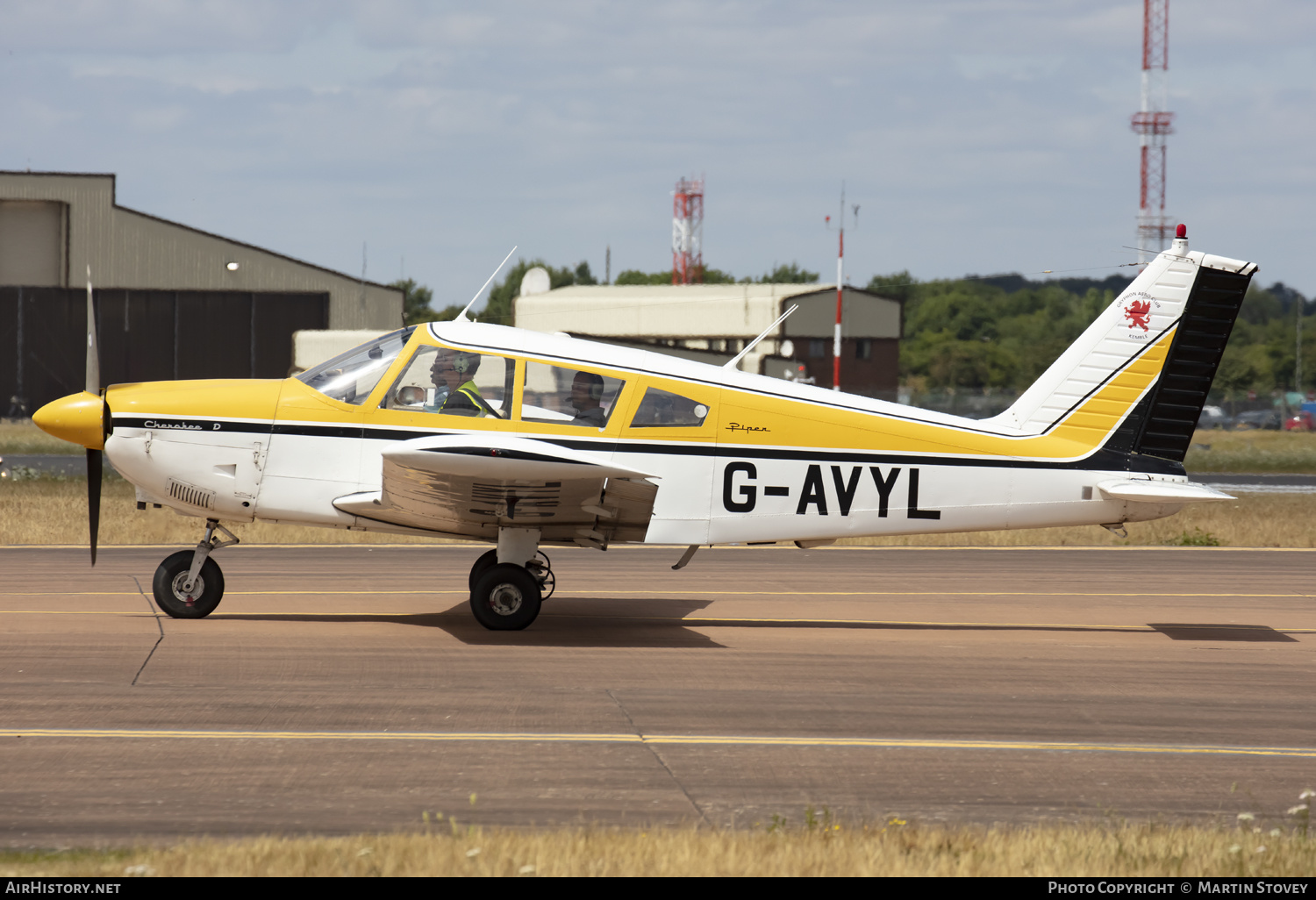 Aircraft Photo of G-AVYL | Piper PA-28-180 Cherokee D | Gryphon Aero Club | AirHistory.net #483949