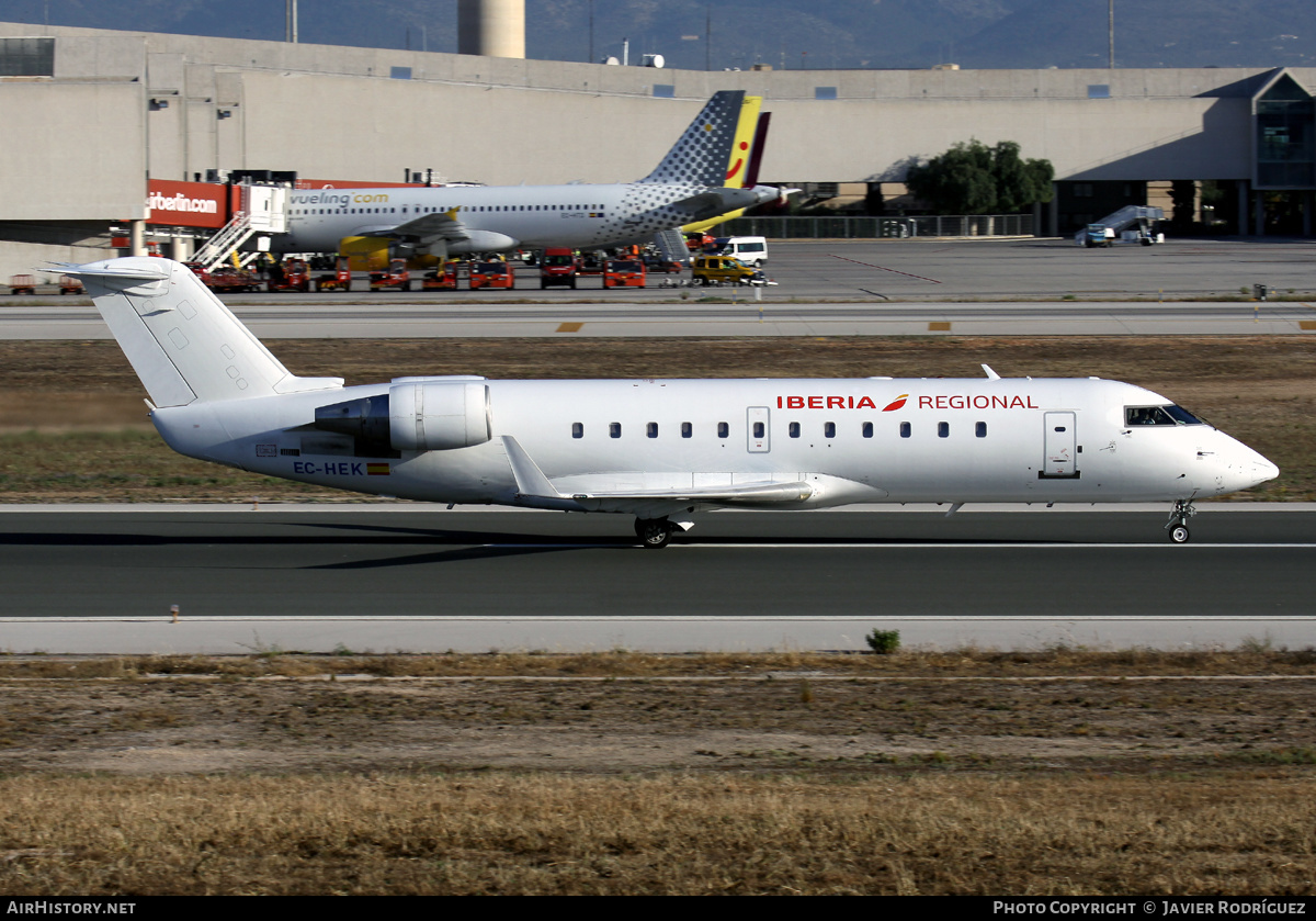 Aircraft Photo of EC-HEK | Bombardier CRJ-200ER (CL-600-2B19) | Iberia Regional | AirHistory.net #483983