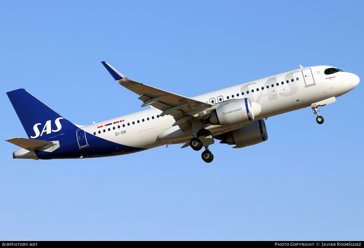 Aircraft Photo of EI-SIK | Airbus A320-251N | Scandinavian Airlines - SAS | AirHistory.net #484025