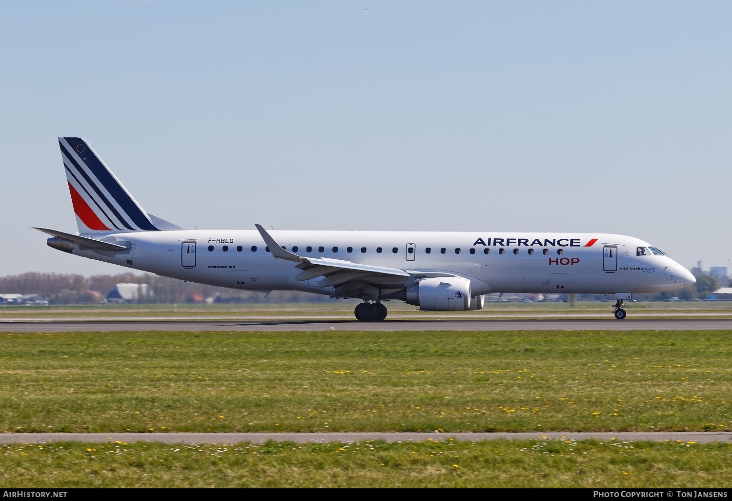 Aircraft Photo of F-HBLQ | Embraer 190STD (ERJ-190-100STD) | Air France | AirHistory.net #484102