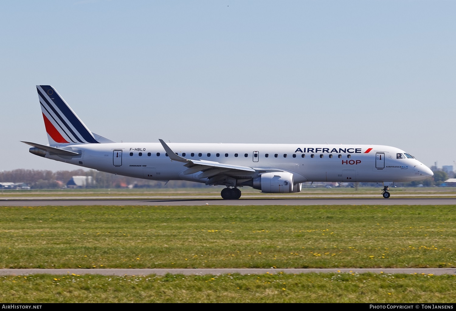 Aircraft Photo of F-HBLQ | Embraer 190STD (ERJ-190-100STD) | Air France | AirHistory.net #484102