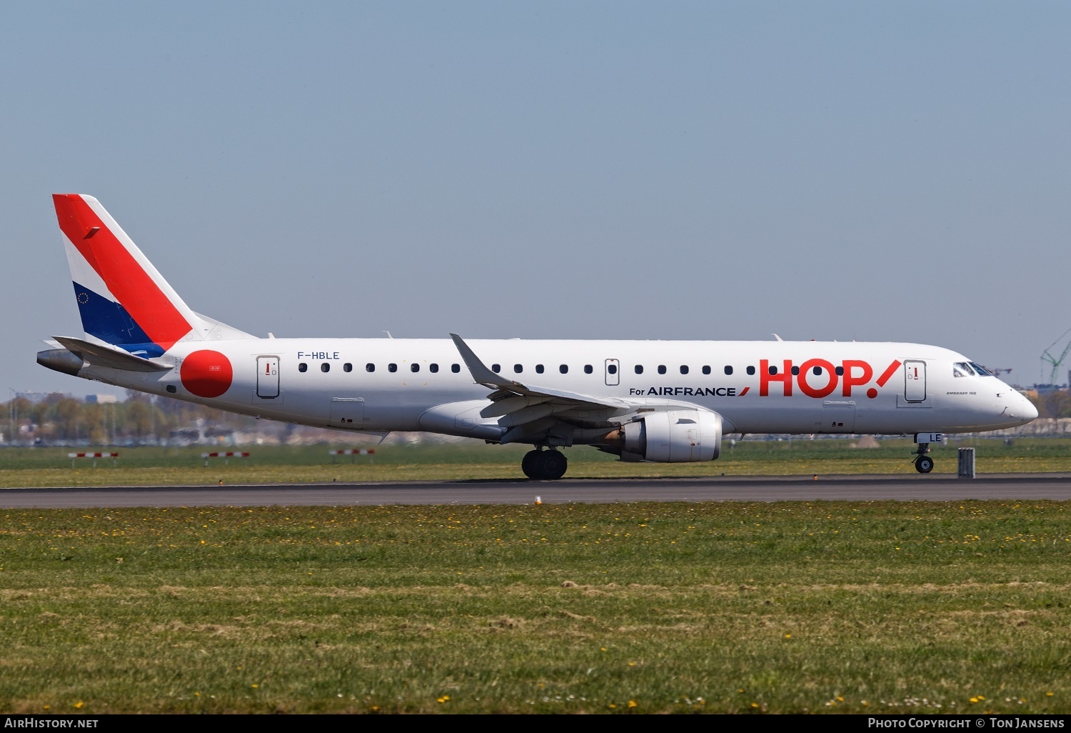 Aircraft Photo of F-HBLE | Embraer 190LR (ERJ-190-100LR) | Hop! | AirHistory.net #484105