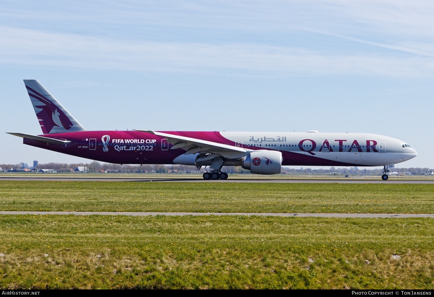 Aircraft Photo of A7-BEB | Boeing 777-3DZ/ER | Qatar Airways | AirHistory.net #484136