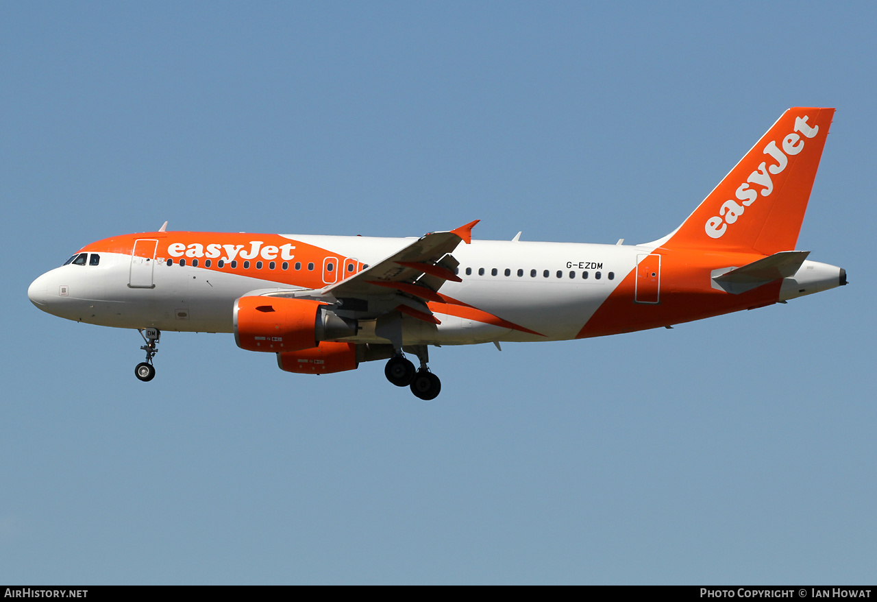 Aircraft Photo of G-EZDM | Airbus A319-111 | EasyJet | AirHistory.net #484146