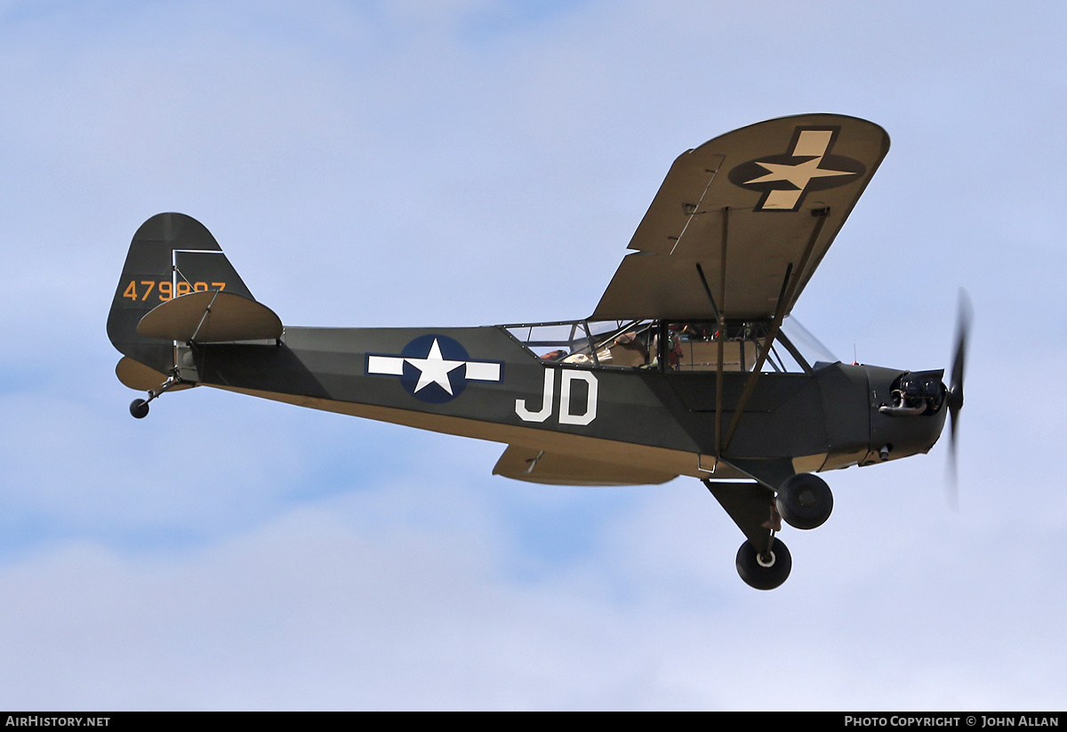 Aircraft Photo of G-BOXJ / 479897 | Piper L-4H Grasshopper (J-3C) | USA - Air Force | AirHistory.net #484151