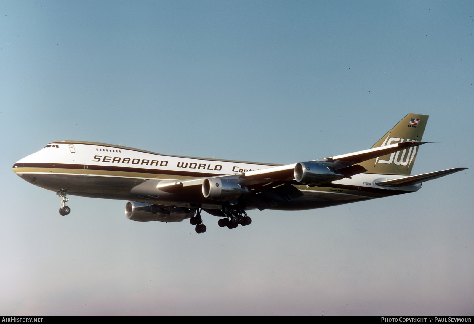 Aircraft Photo of N703SW | Boeing 747-245F/SCD | Seaboard World Airlines | AirHistory.net #484193
