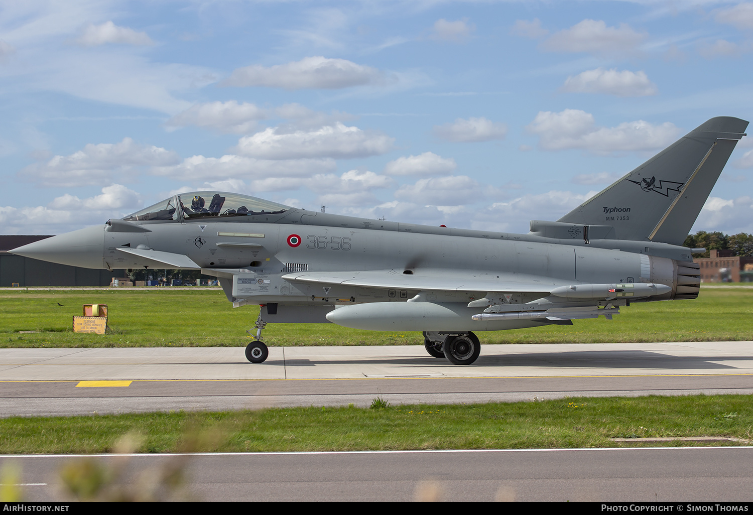 Aircraft Photo of MM7353 | Eurofighter F-2000A Typhoon | Italy - Air Force | AirHistory.net #484229