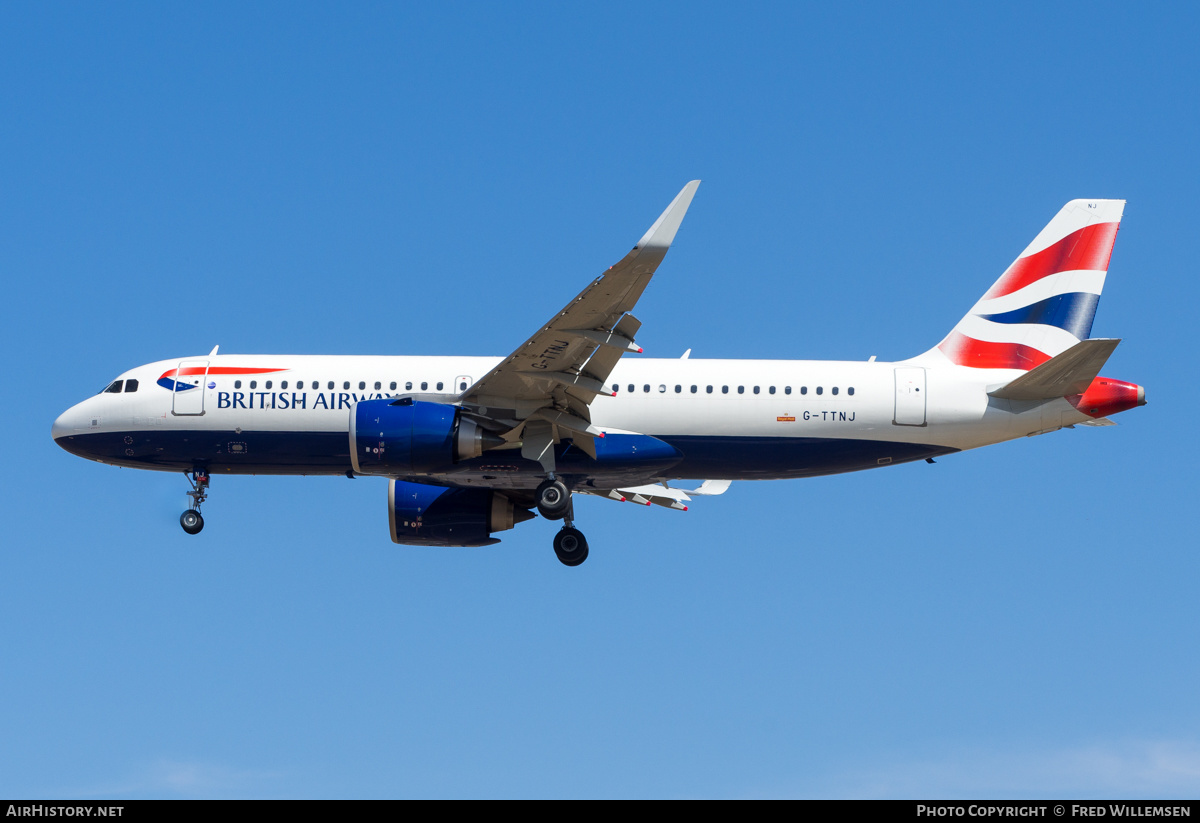 Aircraft Photo of G-TTNJ | Airbus A320-251N | British Airways | AirHistory.net #484237