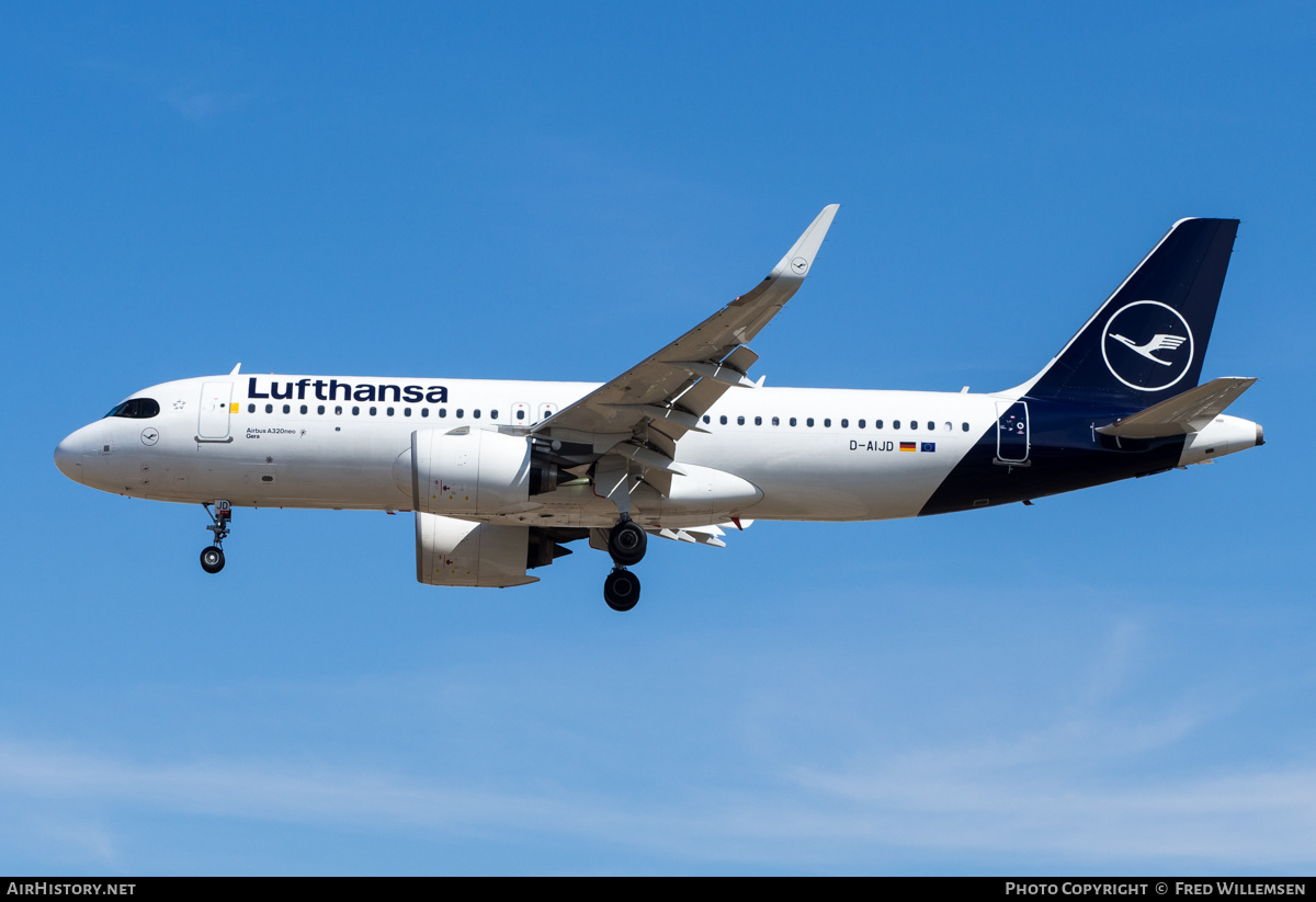 Aircraft Photo of D-AIJD | Airbus A320-271N | Lufthansa | AirHistory.net #484240