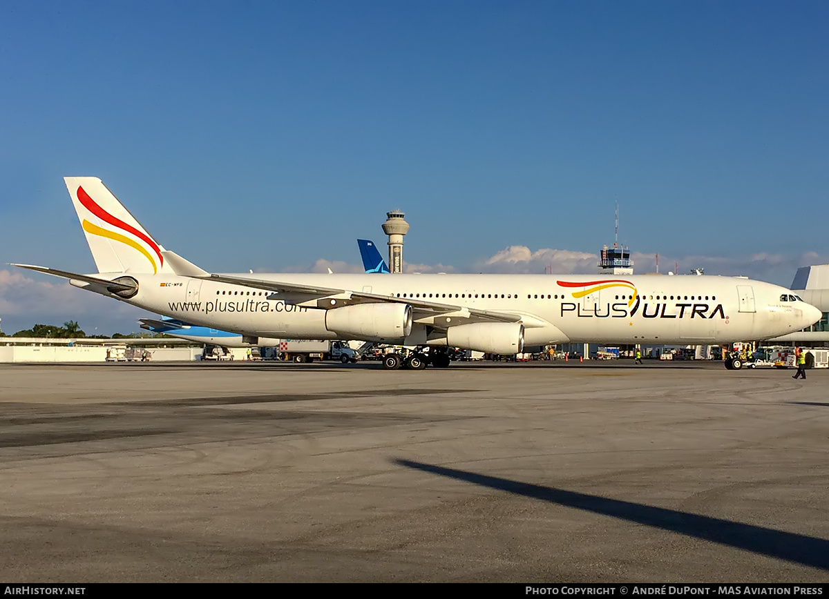 Aircraft Photo of EC-MFB | Airbus A340-313 | Plus Ultra Líneas Aéreas | AirHistory.net #484263