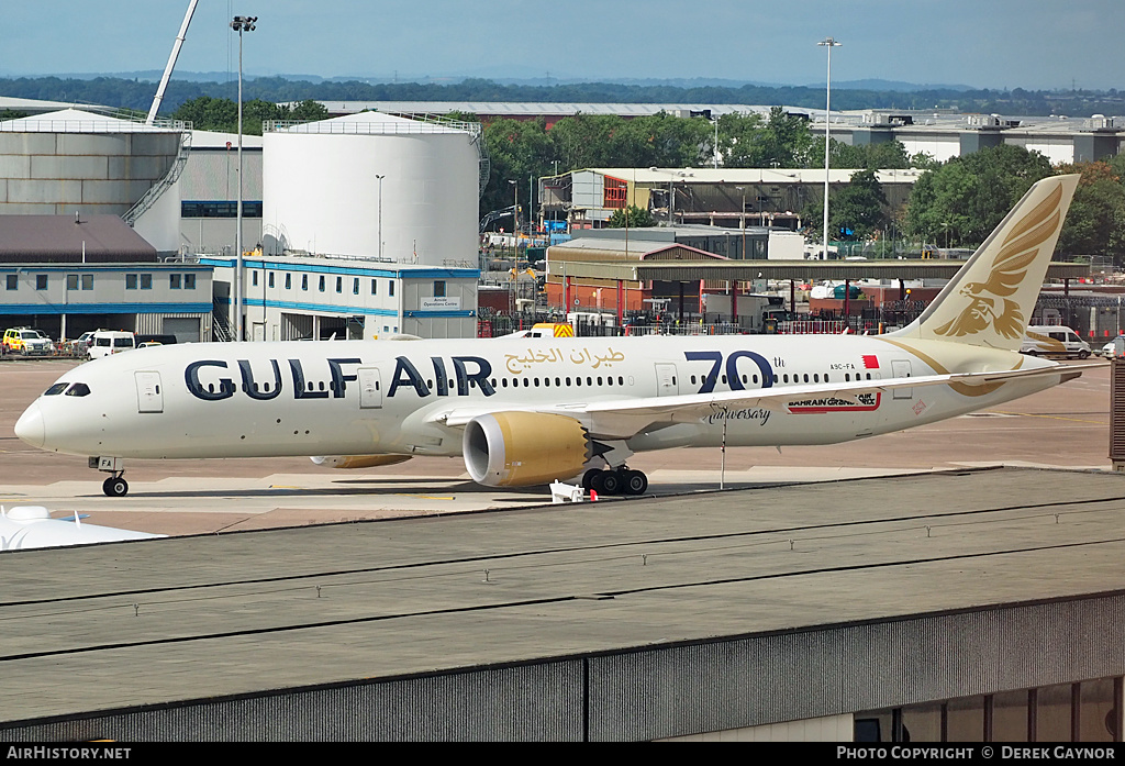 Aircraft Photo of A9C-FA | Boeing 787-9 Dreamliner | Gulf Air | AirHistory.net #484344