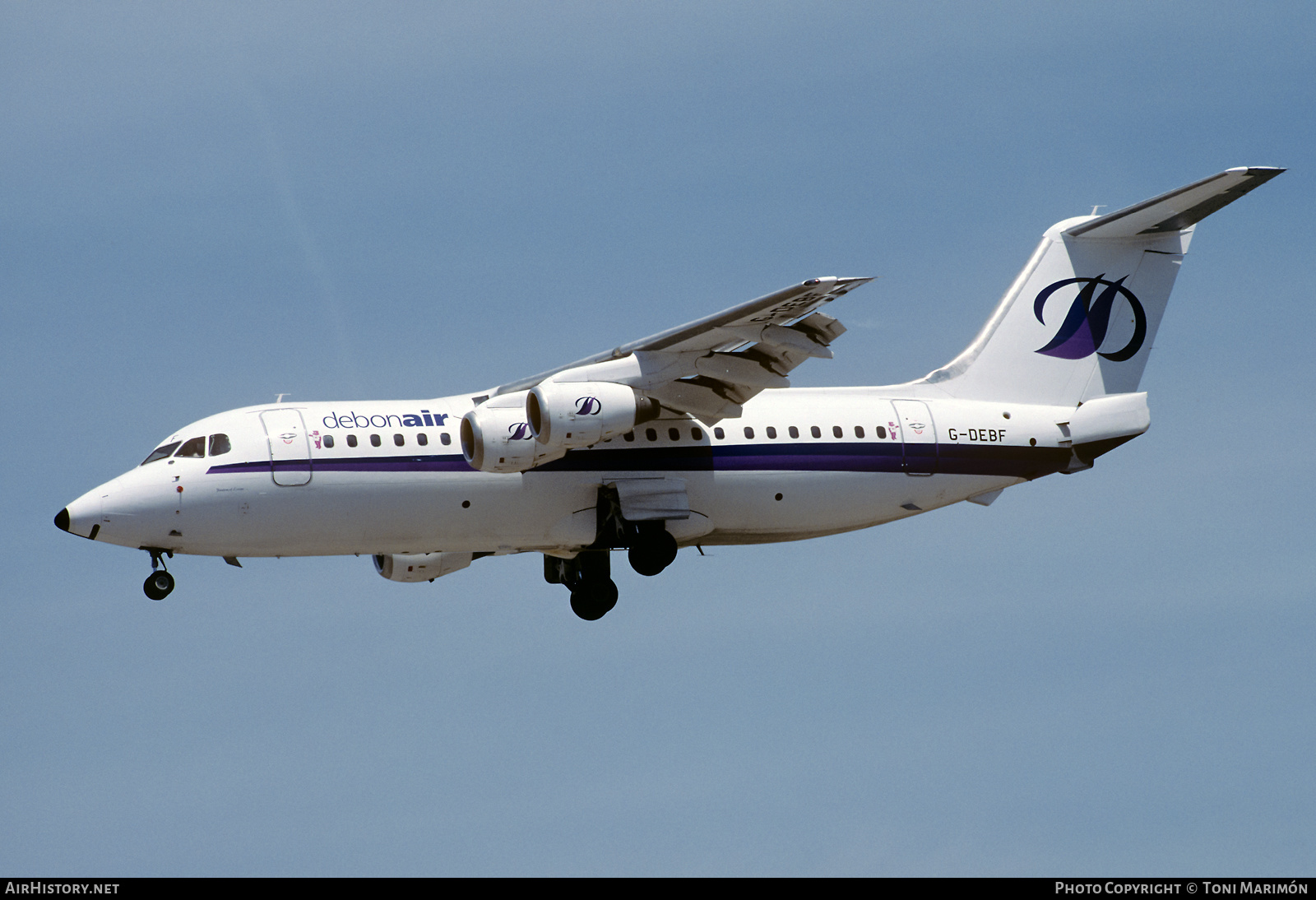 Aircraft Photo of G-DEBF | British Aerospace BAe-146-200 | Debonair Airways | AirHistory.net #484346