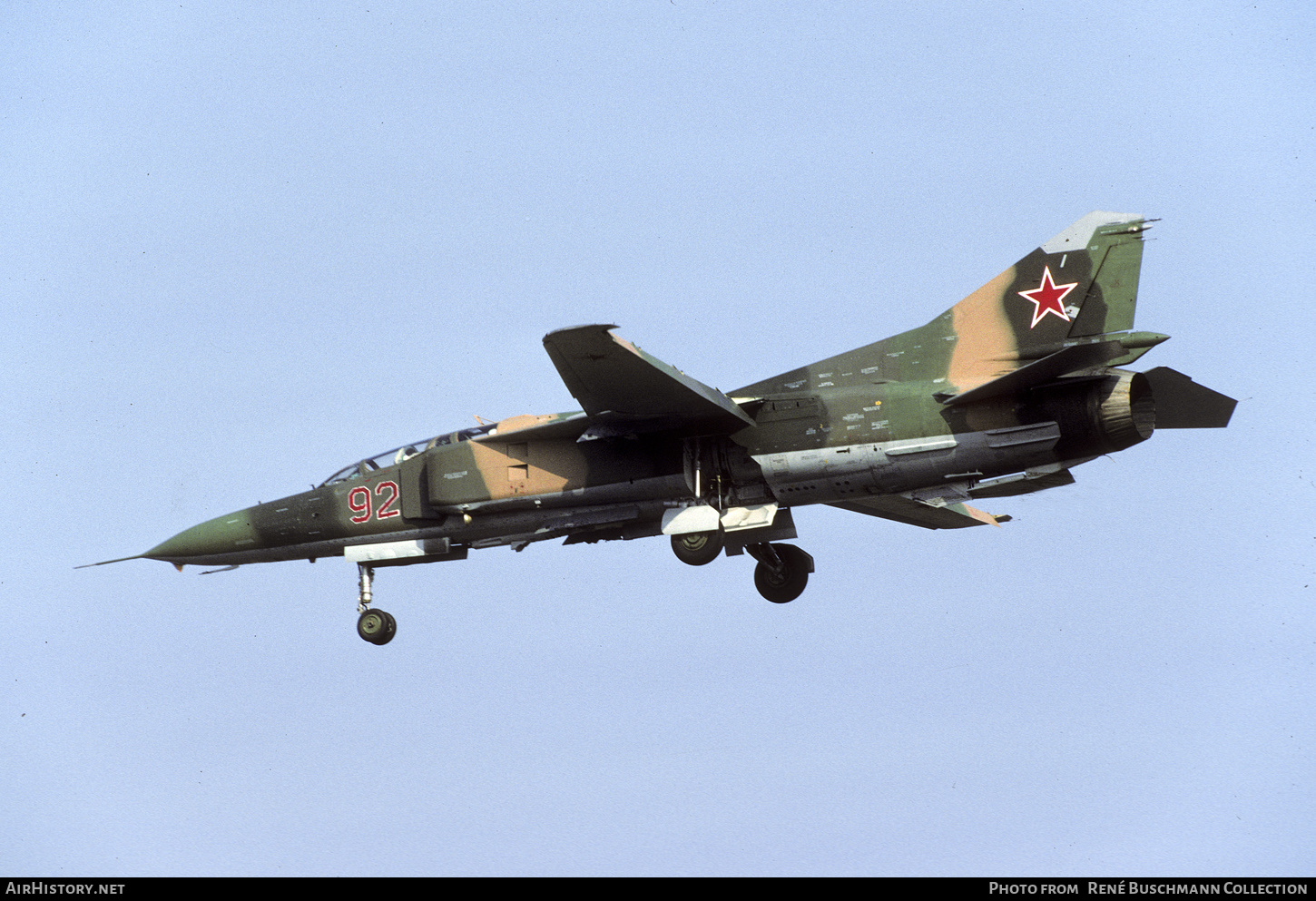 Aircraft Photo of 92 red | Mikoyan-Gurevich MiG-23UB | Russia - Air Force | AirHistory.net #484399