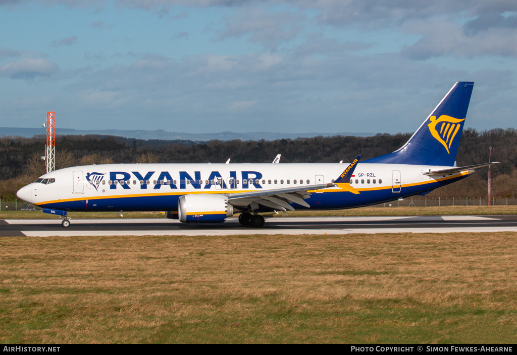 Aircraft Photo of SP-RZL | Boeing 737-8200 Max 200 | Ryanair | AirHistory.net #484412
