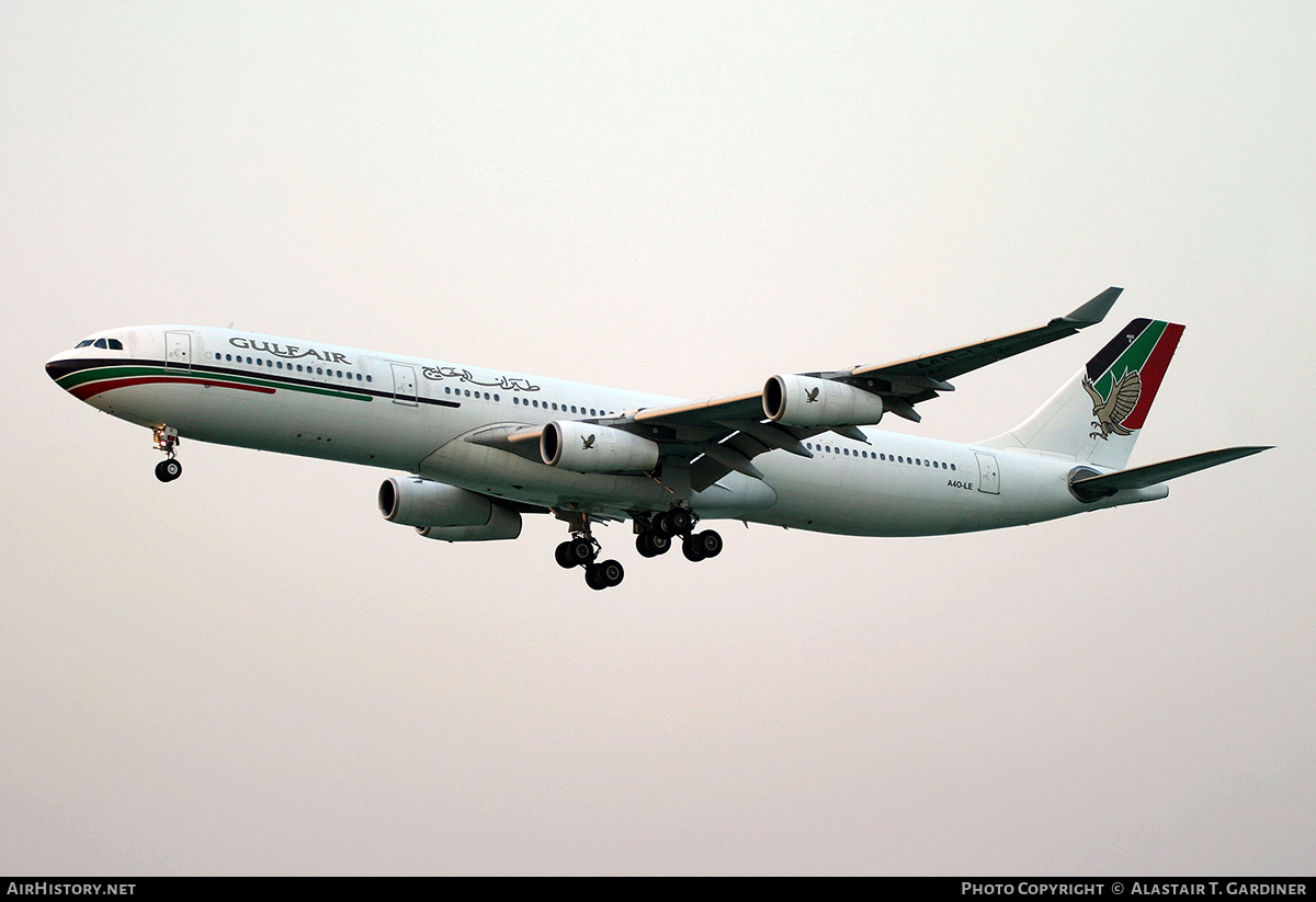 Aircraft Photo of A4O-LE | Airbus A340-312 | Gulf Air | AirHistory.net #484475