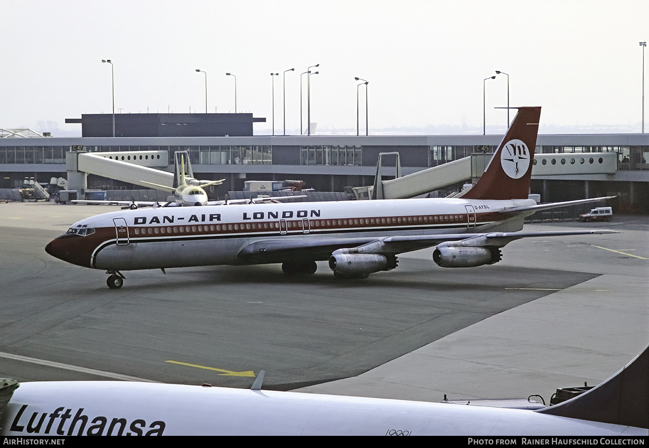 Aircraft Photo of G-AYSL | Boeing 707-321 | Dan-Air London | AirHistory.net #484505