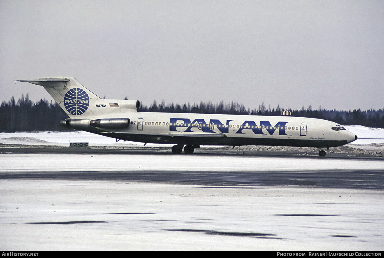 Aircraft Photo of N4752 | Boeing 727-235 | Pan American World Airways - Pan Am | AirHistory.net #484519