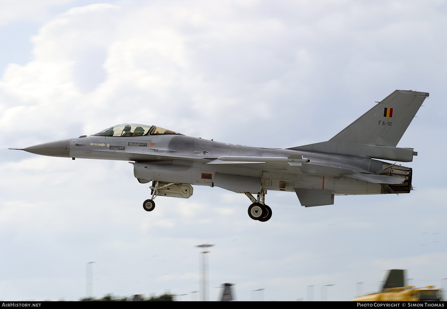 Aircraft Photo of FA111 | General Dynamics F-16AM Fighting Falcon | Belgium - Air Force | AirHistory.net #484523