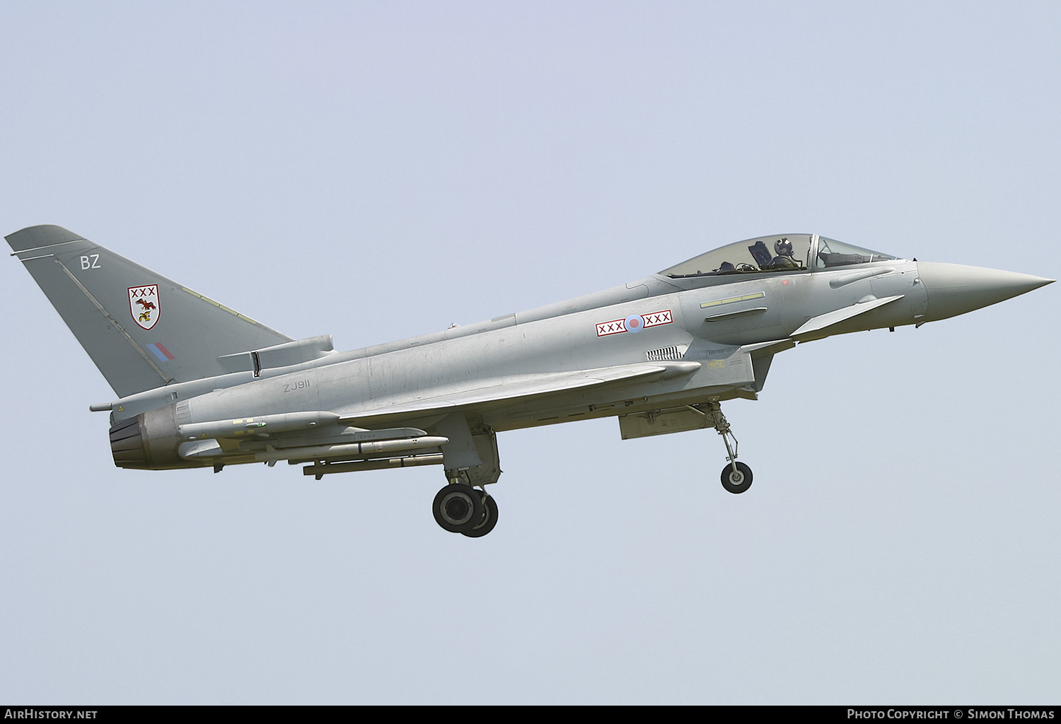 Aircraft Photo of ZJ911 | Eurofighter EF-2000 Typhoon F2 | UK - Air Force | AirHistory.net #484530