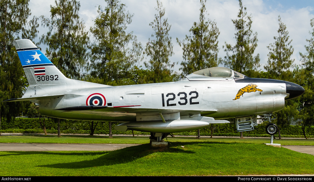 Aircraft Photo of KH.17K-11/06 / 30892 | North American F-86L Sabre | Thailand - Air Force | AirHistory.net #484606