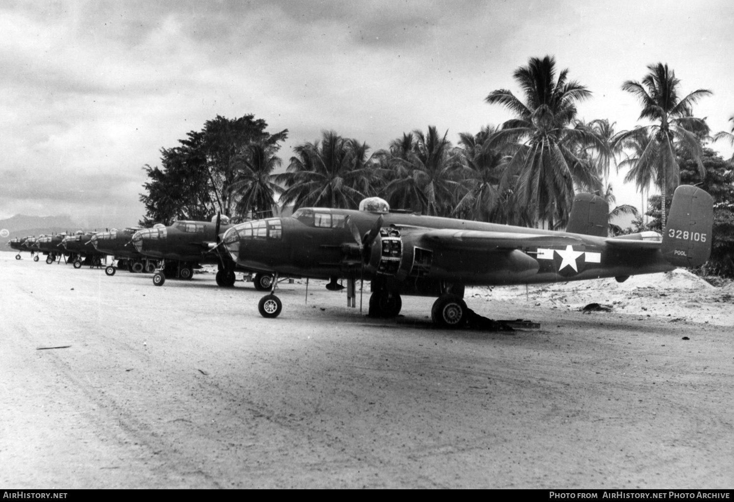 Aircraft Photo of 43-28105 / 328105 | North American B-25J Mitchell | USA - Air Force | AirHistory.net #484653