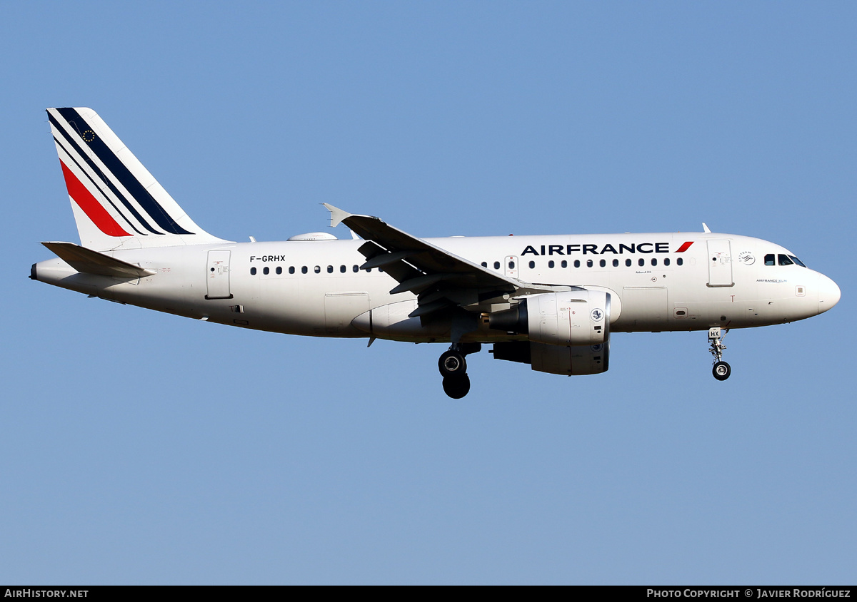 Aircraft Photo of F-GRHX | Airbus A319-111 | Air France | AirHistory.net #484659