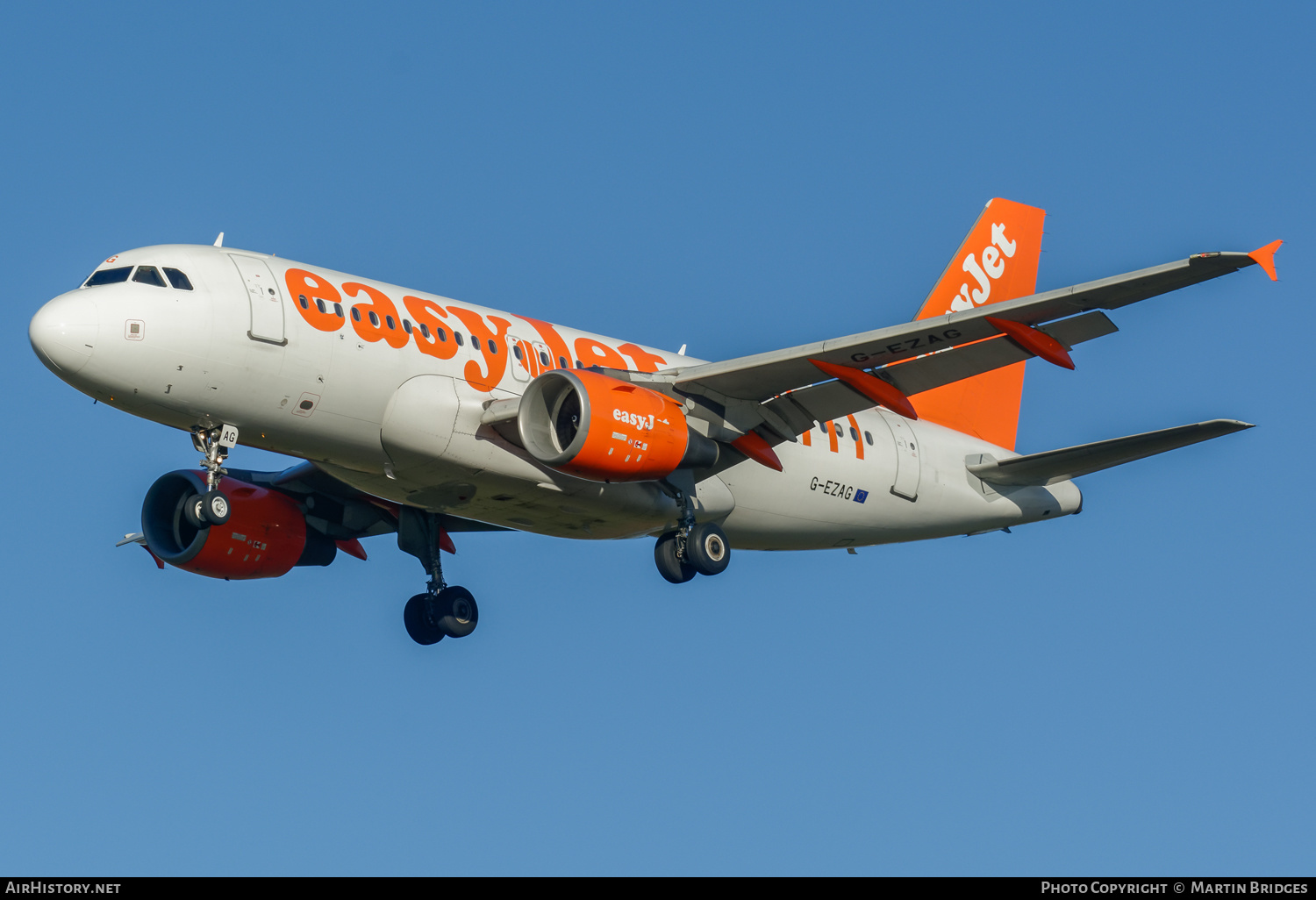 Aircraft Photo of G-EZAG | Airbus A319-111 | EasyJet | AirHistory.net #484675
