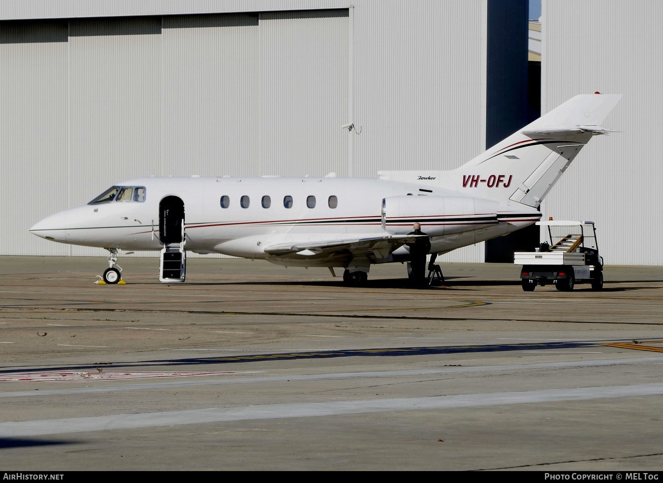 Aircraft Photo of VH-OFJ | Raytheon Hawker 800 | AirHistory.net #484680