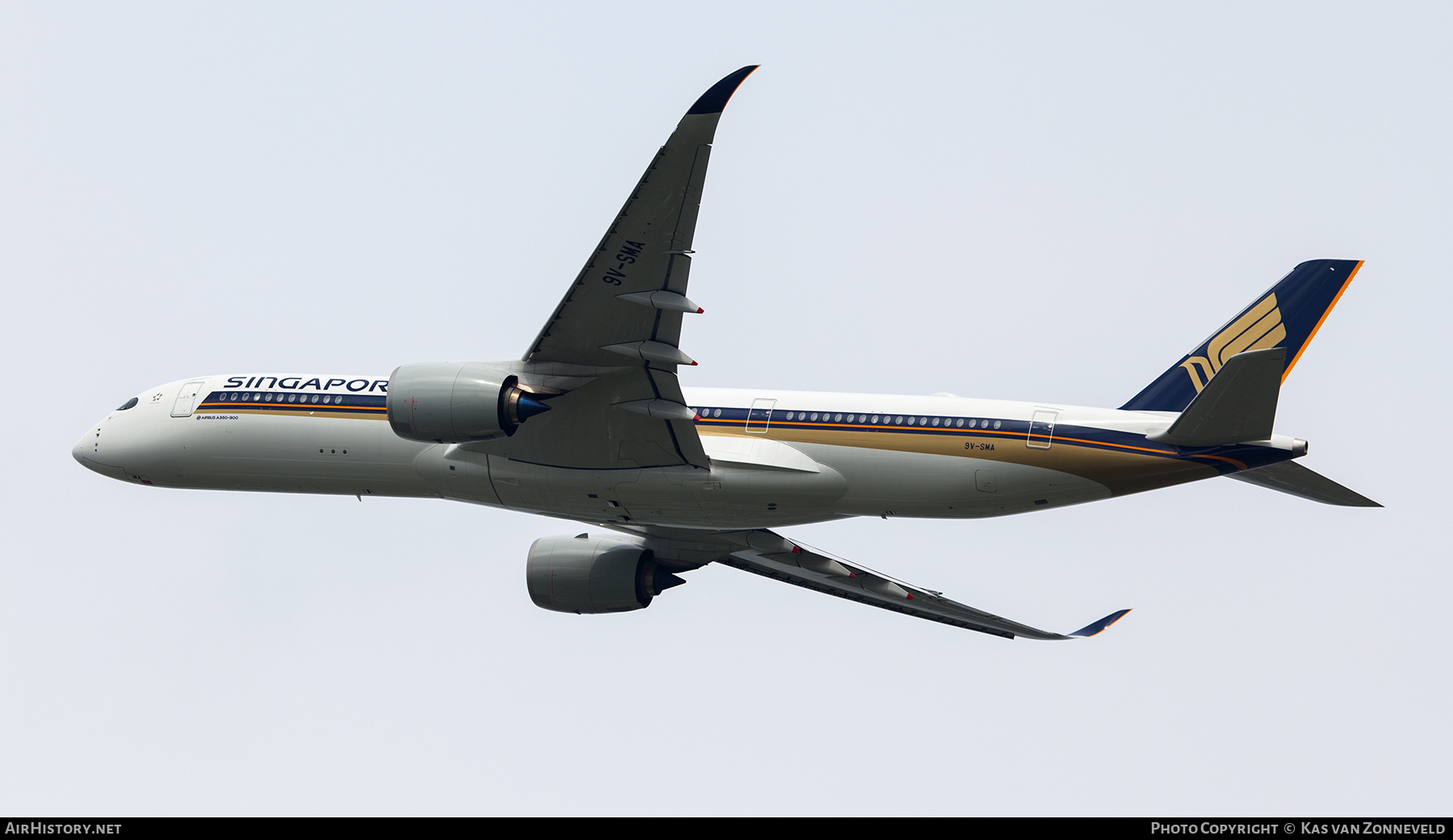 Aircraft Photo of 9V-SMA | Airbus A350-941 | Singapore Airlines | AirHistory.net #484717