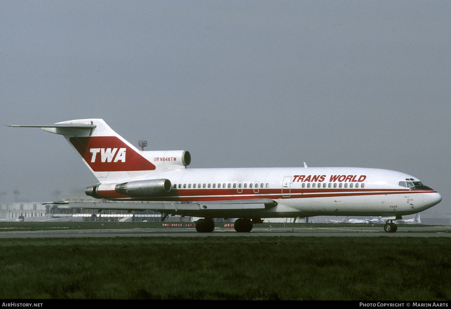 Aircraft Photo of N846TW | Boeing 727-31 | Trans World Airlines - TWA | AirHistory.net #484826