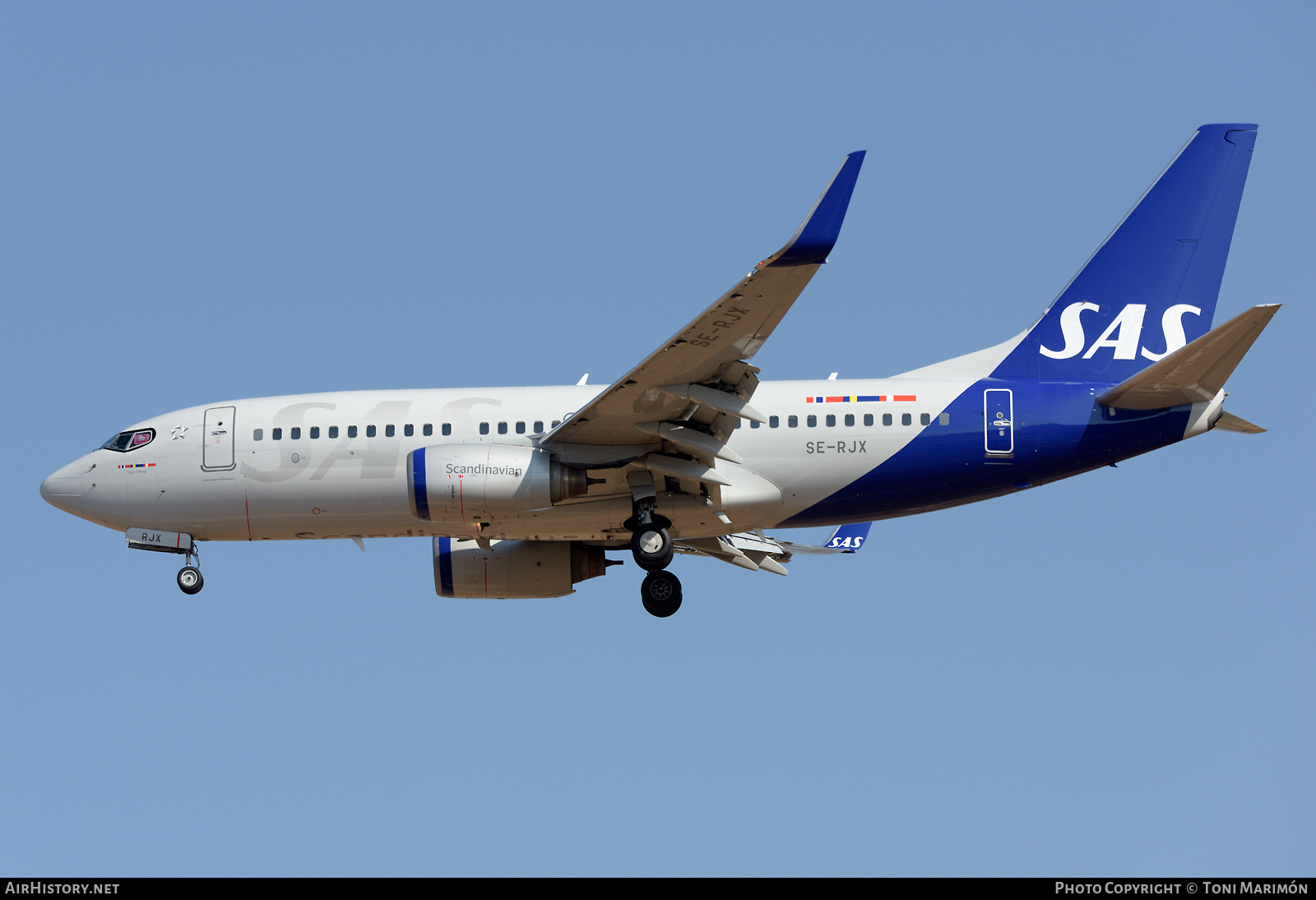 Aircraft Photo of SE-RJX | Boeing 737-76N | Scandinavian Airlines - SAS | AirHistory.net #484858