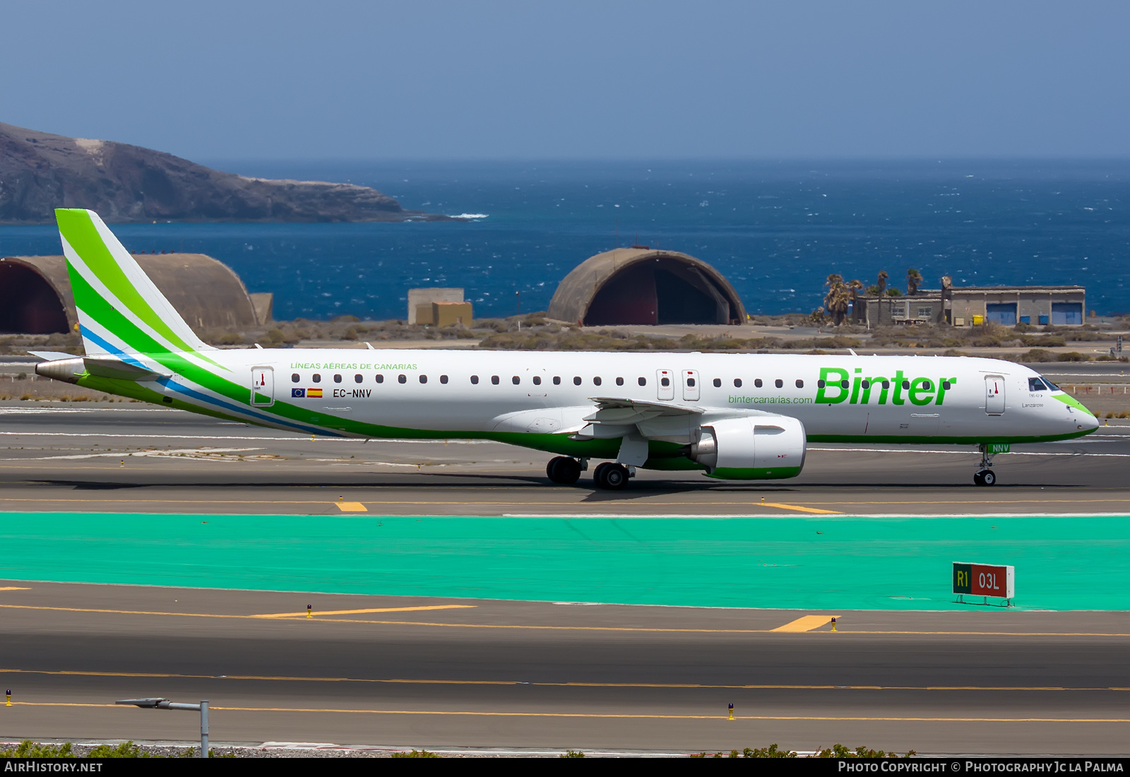 Aircraft Photo of EC-NNV | Embraer 195-E2 (ERJ-190-400) | Binter Canarias | AirHistory.net #484906
