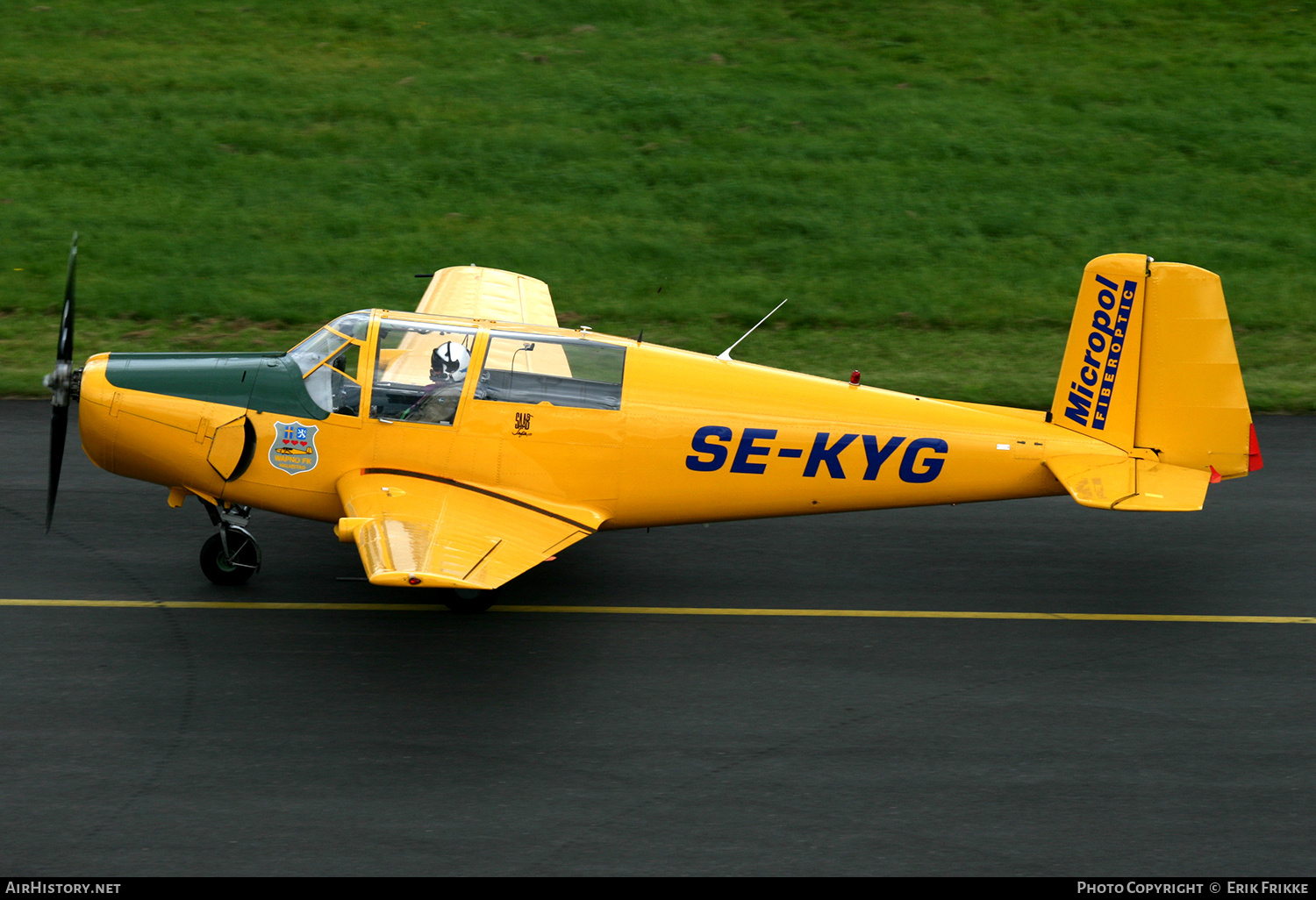 Aircraft Photo of SE-KYG | Saab 91D Safir | Wapnö Flygklubb Halmstad | AirHistory.net #485026