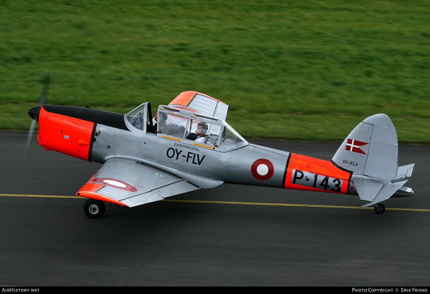 Aircraft Photo of OY-FLV / P-143 | De Havilland DHC-1 Chipmunk 22 | Denmark - Air Force | AirHistory.net #485033