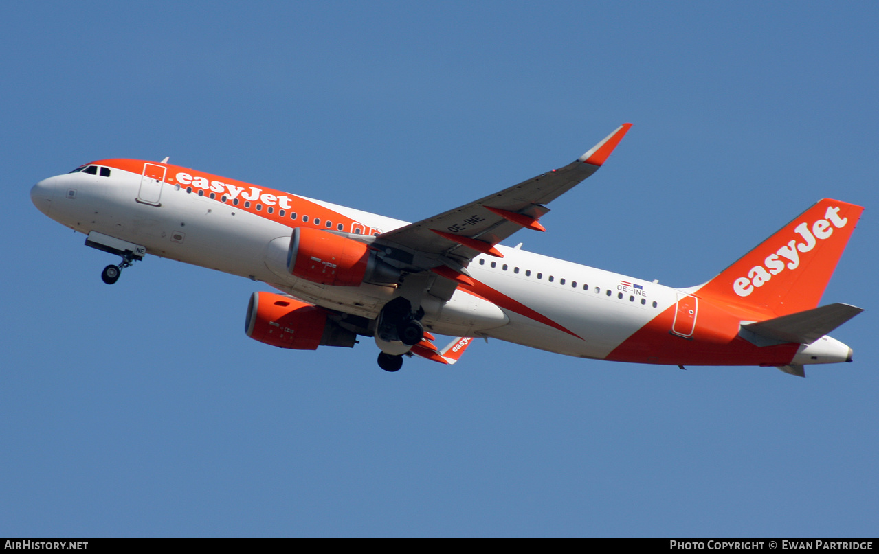 Aircraft Photo of OE-INE | Airbus A320-214 | EasyJet | AirHistory.net #485077