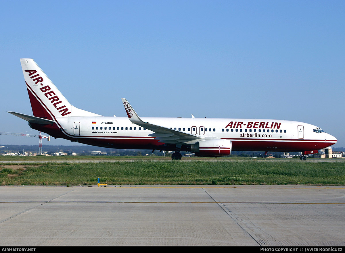 Aircraft Photo of D-ABBB | Boeing 737-86J | Air Berlin | AirHistory.net #485102