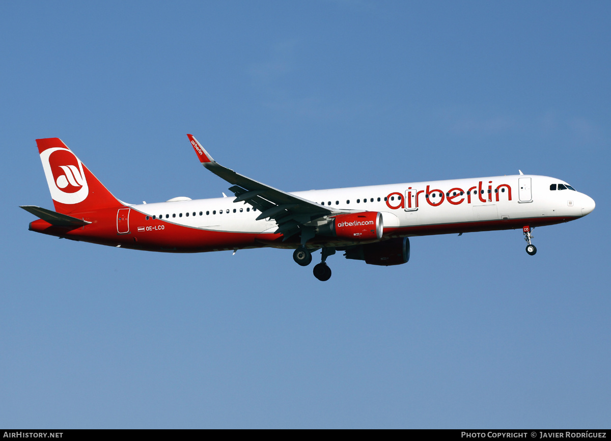 Aircraft Photo of OE-LCO | Airbus A321-211 | Air Berlin | AirHistory.net #485103