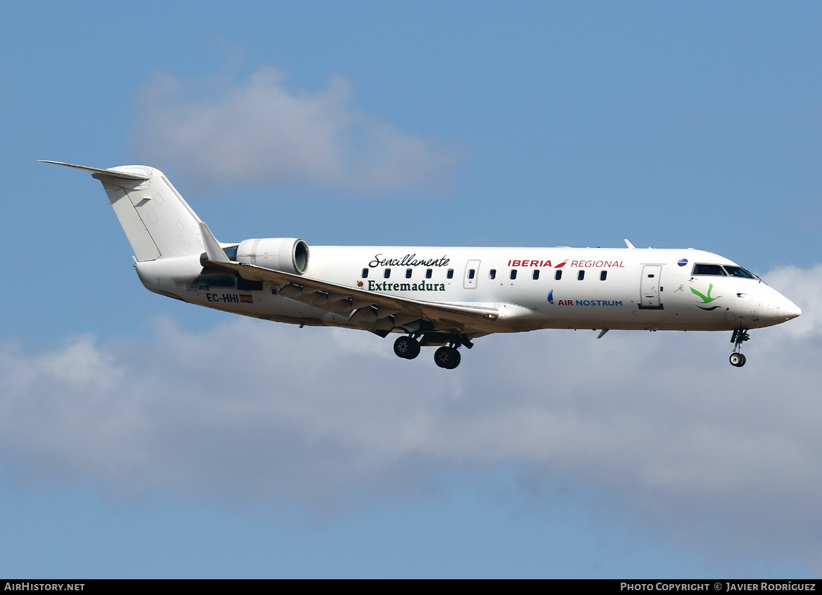 Aircraft Photo of EC-HHI | Bombardier CRJ-200ER (CL-600-2B19) | Iberia Regional | AirHistory.net #485104