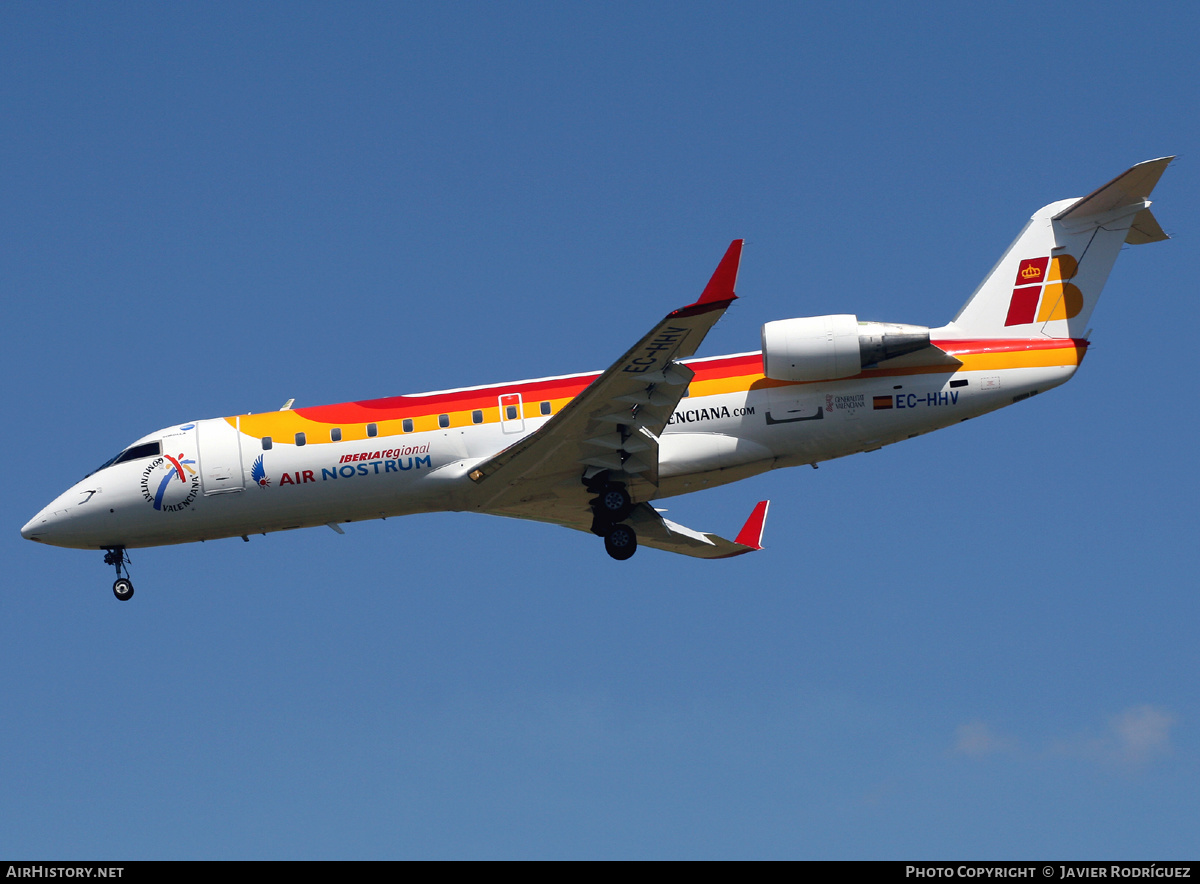 Aircraft Photo of EC-HHV | Bombardier CRJ-200ER (CL-600-2B19) | Iberia Regional | AirHistory.net #485105