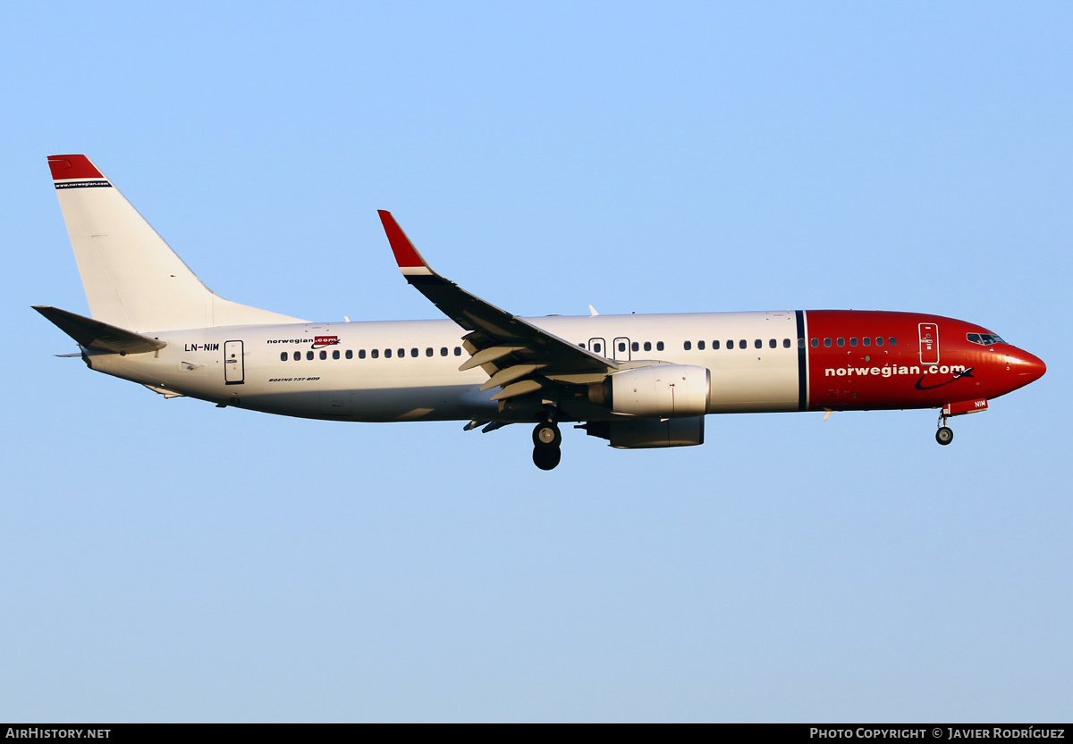 Aircraft Photo of LN-NIM | Boeing 737-8KN | Norwegian | AirHistory.net #485107