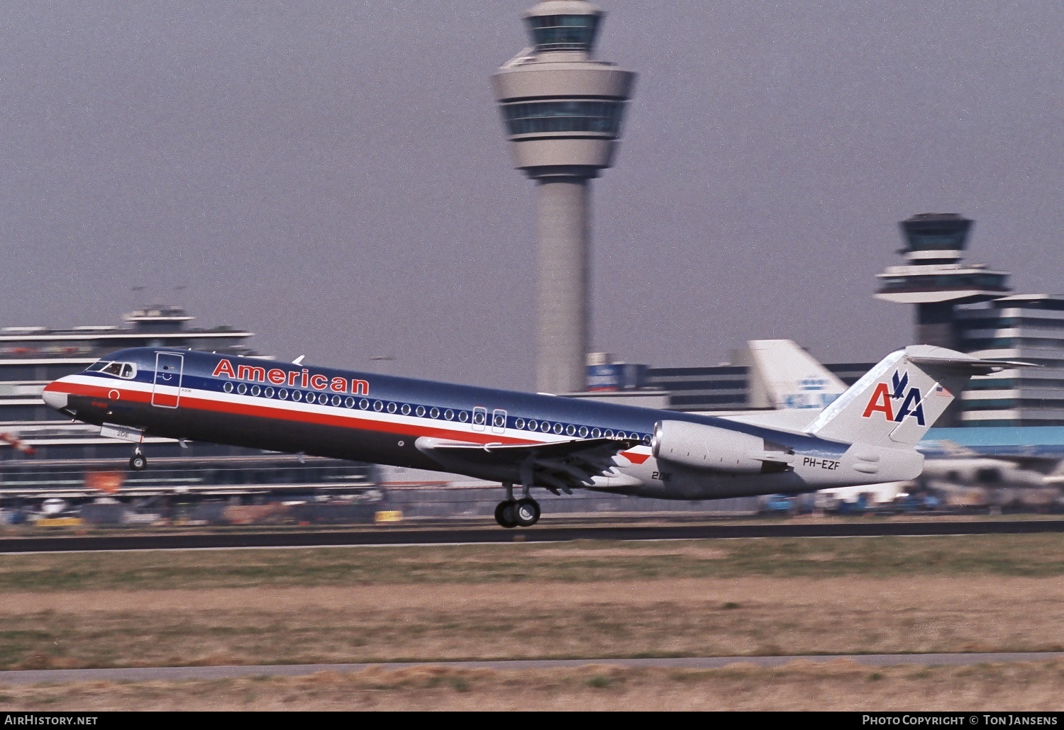 Aircraft Photo of PH-EZF | Fokker 100 (F28-0100) | American Airlines | AirHistory.net #485221