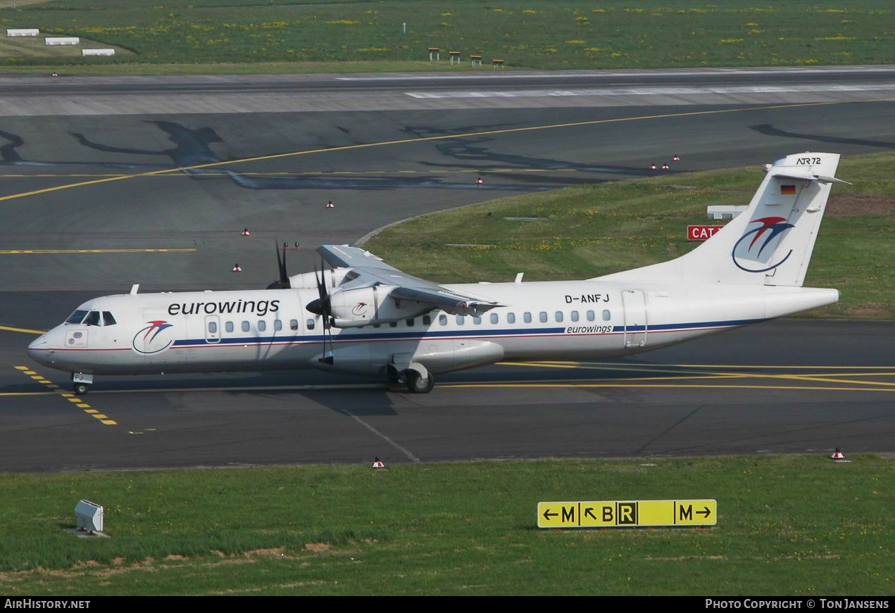 Aircraft Photo of D-ANFJ | ATR ATR-72-500 (ATR-72-212A) | Eurowings | AirHistory.net #485240