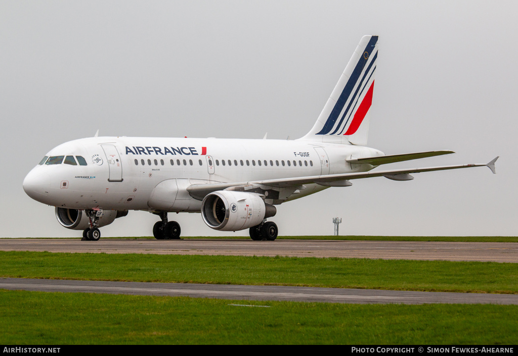 Aircraft Photo of F-GUGF | Airbus A318-111 | Air France | AirHistory.net #485280