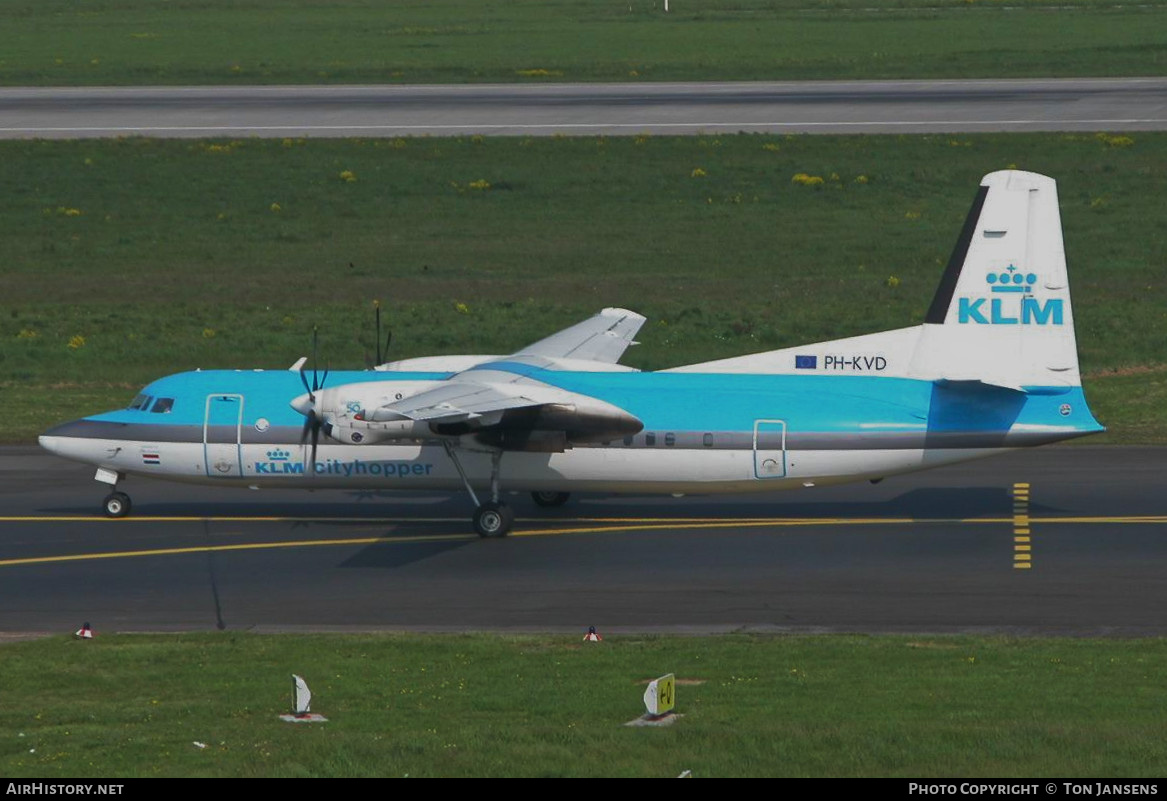 Aircraft Photo of PH-KVD | Fokker 50 | KLM Cityhopper | AirHistory.net #485319