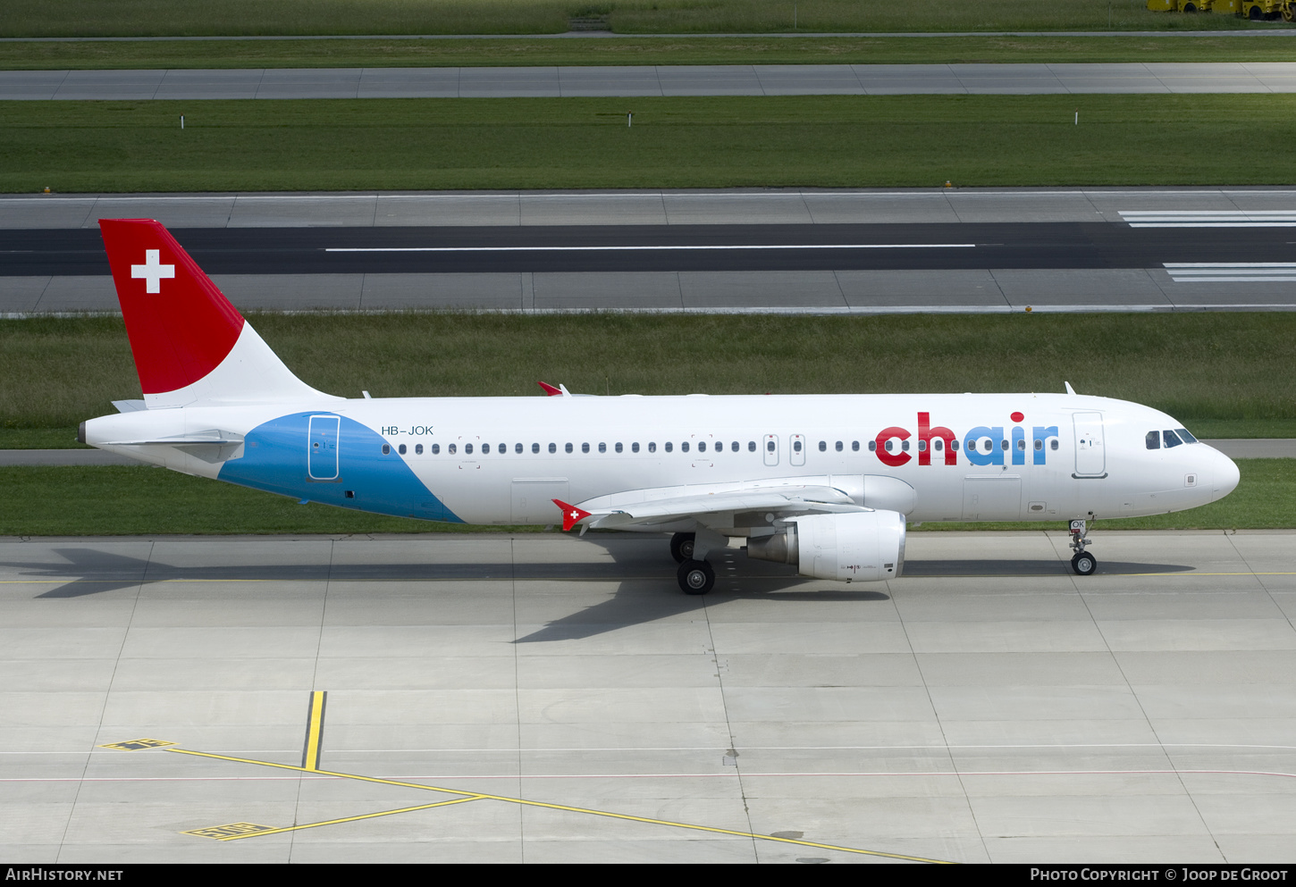 Aircraft Photo of HB-JOK | Airbus A320-214 | Chair Airlines | AirHistory.net #485361